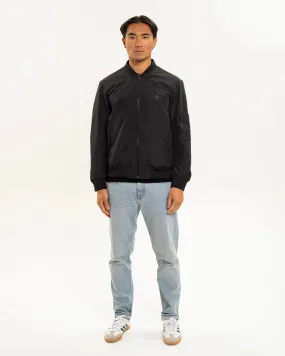 All Weather Protection Roll Up Storage Design Newcastle United Men's Black Nylon Bomber Jacket