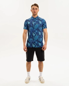 Newcastle United Men's Aqua Feather Polo Shirt Elegant Style