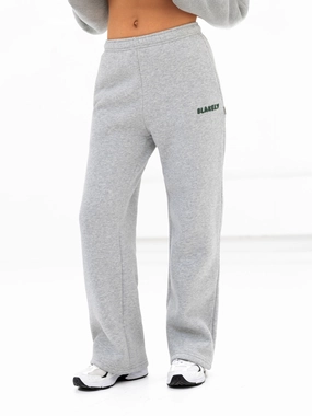 Shape Flex Cloud Print Wide Leg Sweatpants - Marl Grey