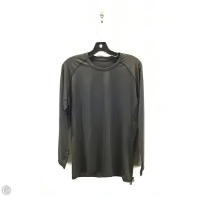 Recycled Polyester Athletic Top Long Sleeve Crewneck By Clothes Mentor In Black, Size: Xxl