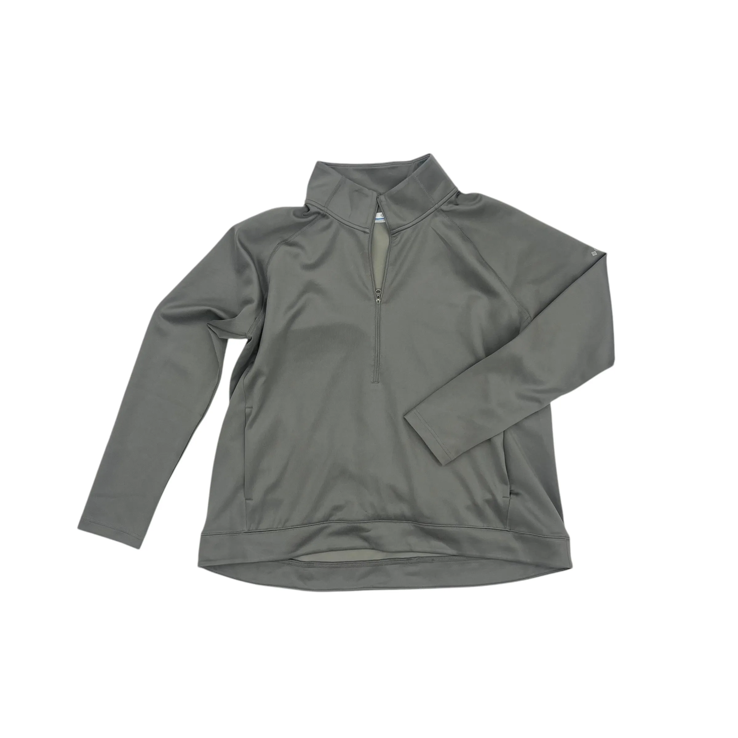 Athletic Top Ls Collar By Columbia In Grey, Size:Xl TearResistant Blends Silicone Grip Interior