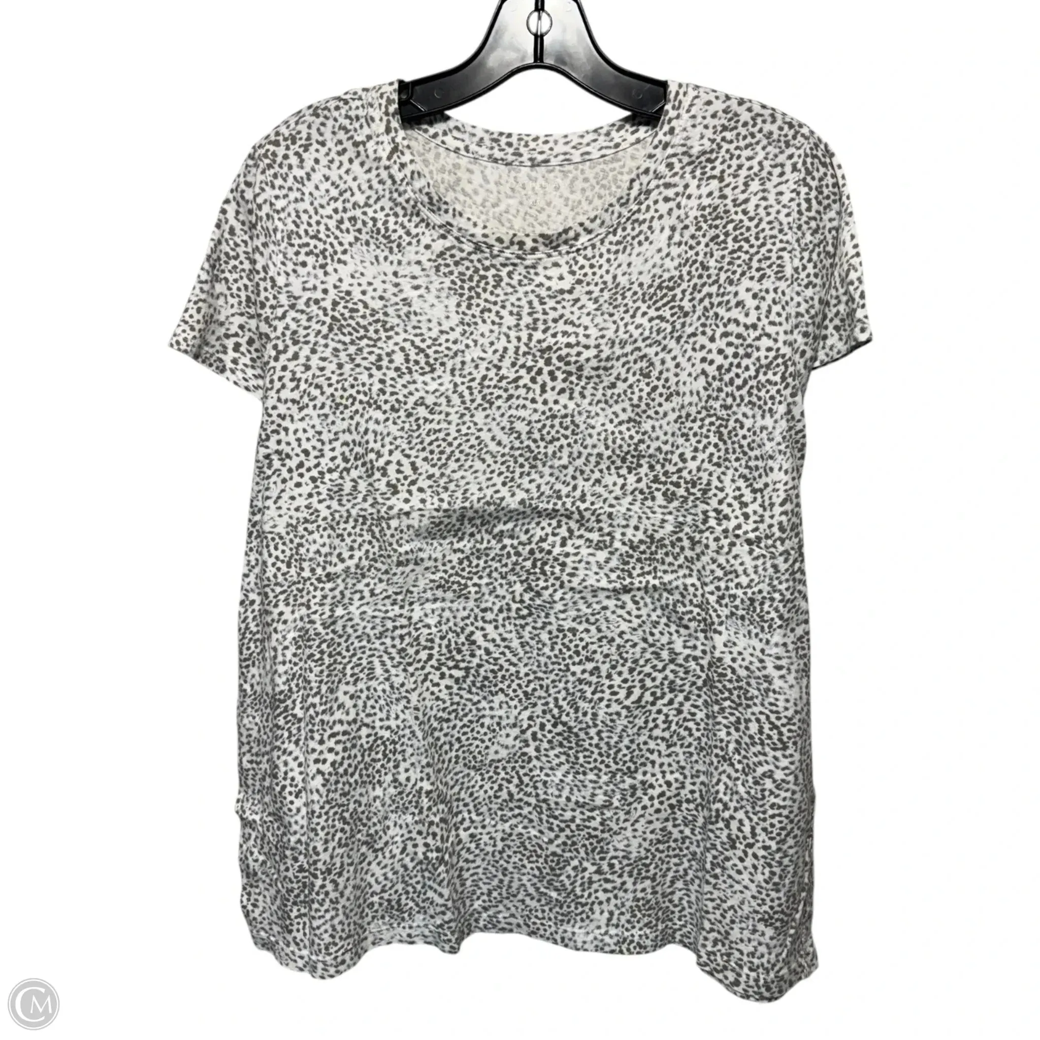 OdorResistant Coating Athletic Top Short Sleeve By Athleta In Animal Print, Size: Xl