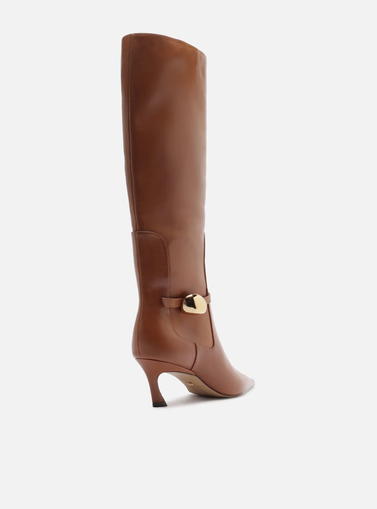 Pastel Glow Farrah Low Stiletto Leather Boot