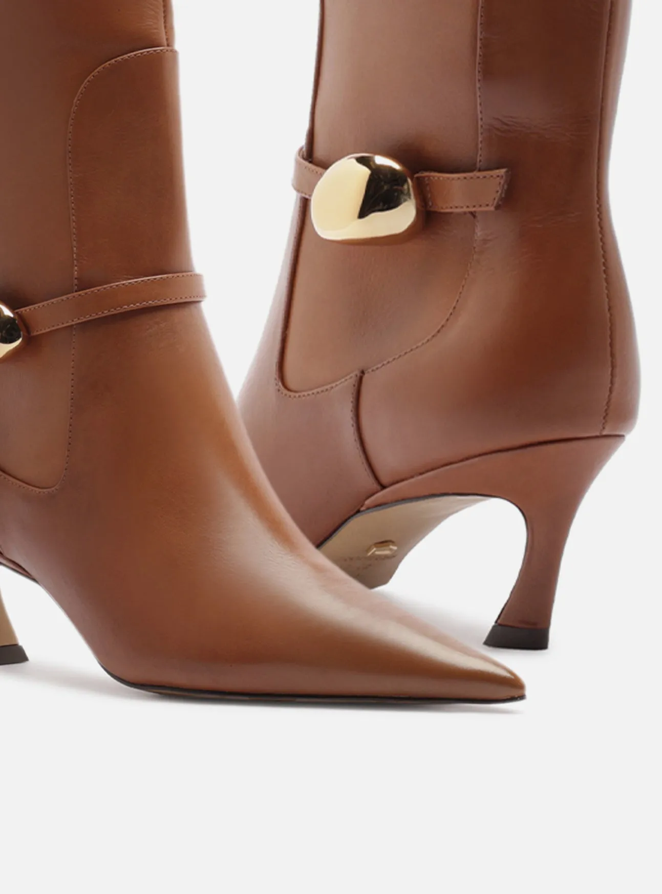 Insulated Outdoor Explorer Farrah Low Stiletto Leather Boot