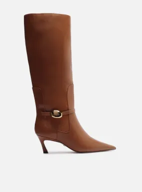 Waterproof Weekend Wanderer Farrah Low Stiletto Leather Boot