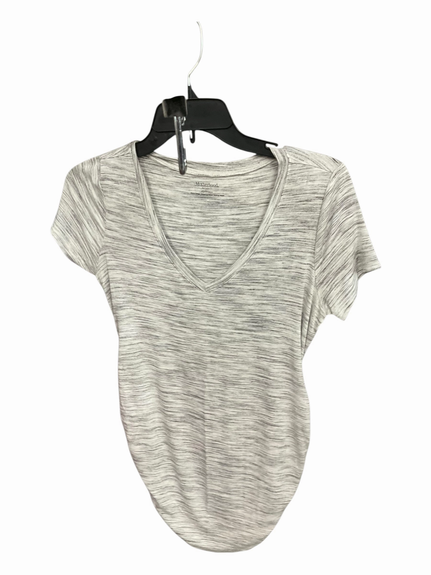Unlined Design Maternity Top Short Sleeve By Motherhood, Size: Xs