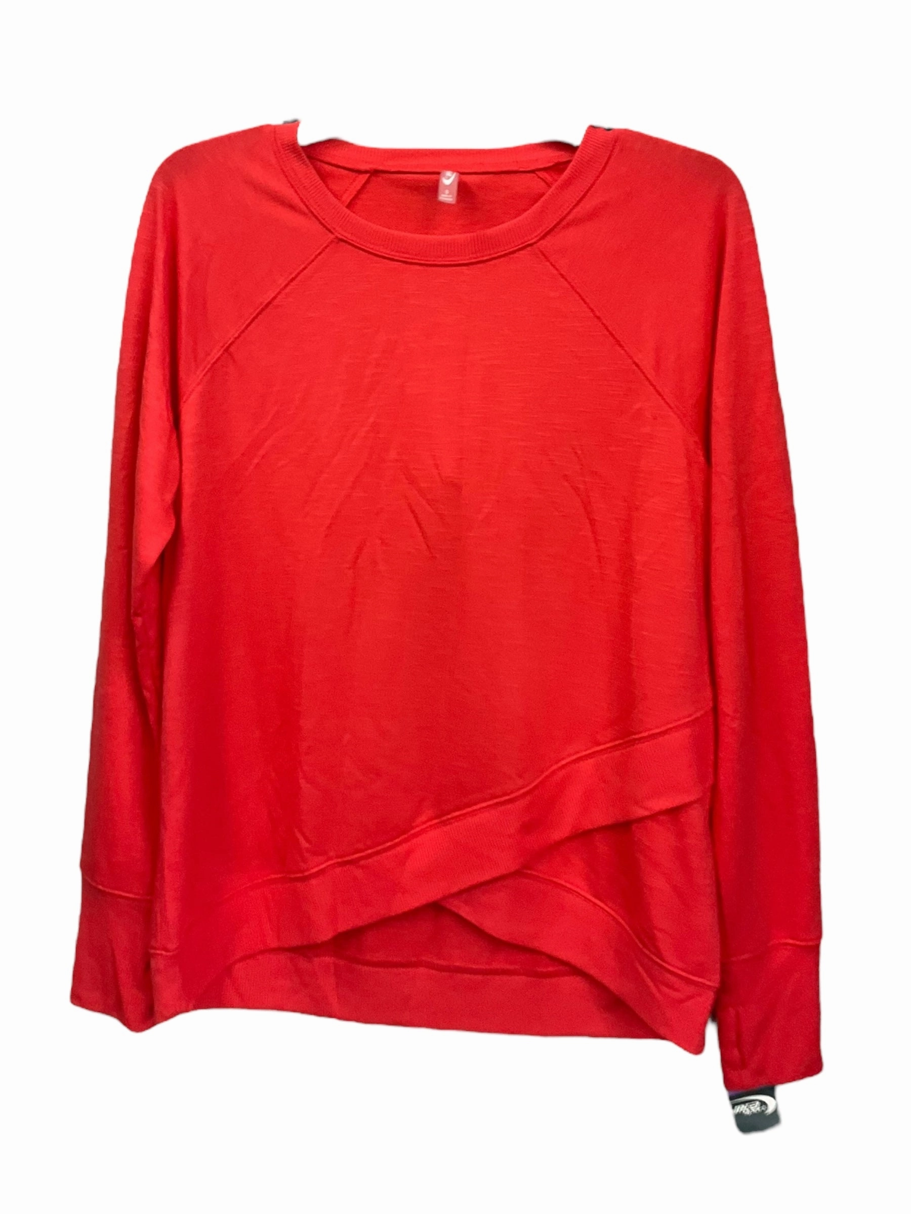 Orange Athletic Sweatshirt Crewneck Mta Pro, Size S QuickDryTechnology
