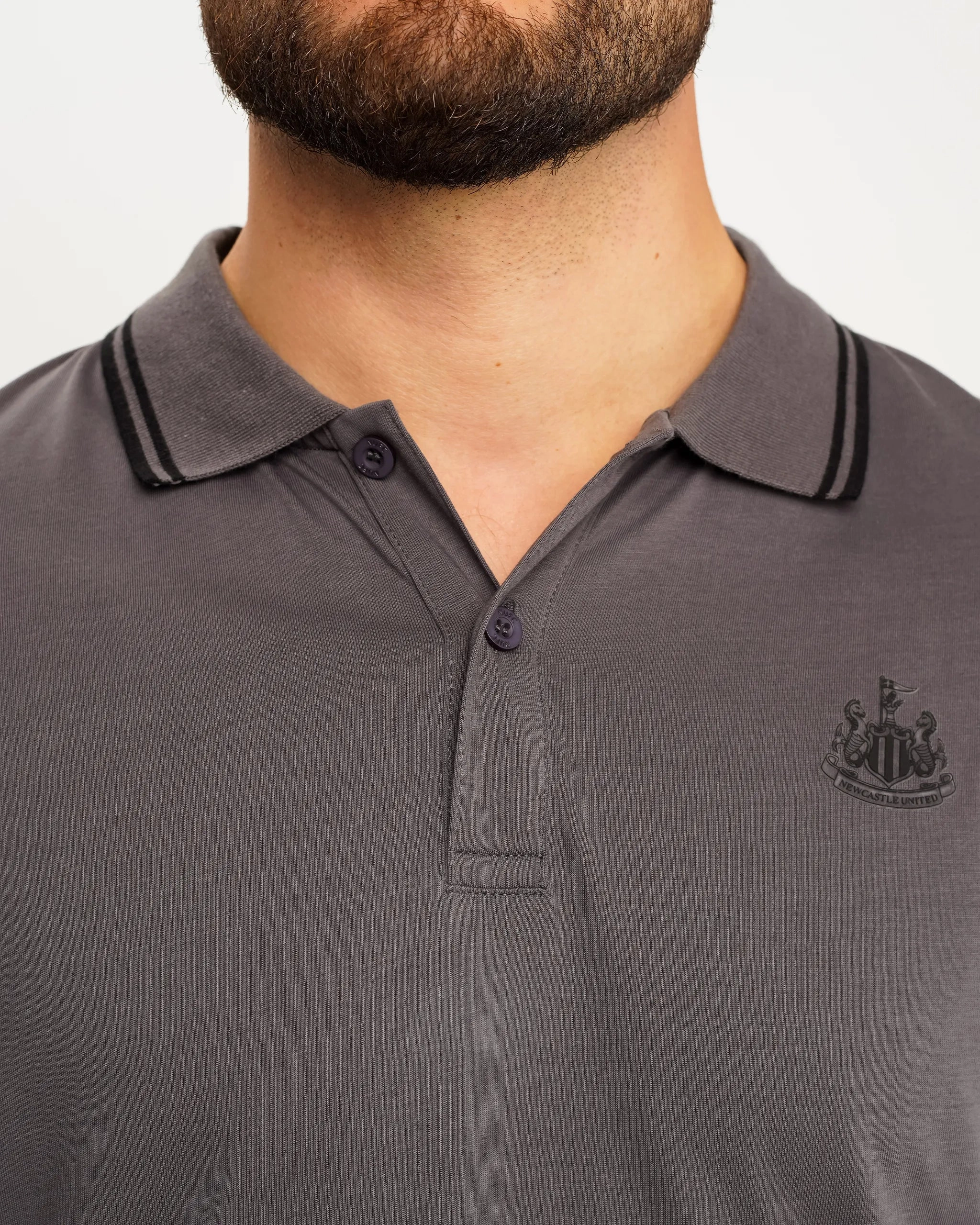 Timeless Wearable Newcastle United Men's Black Label Grey Polo Shirt