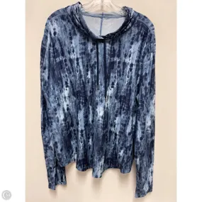 Athletic Top Long Sleeve Hoodie By Old Navy In Blue, Size: Xl Wrinkle Resistant wrinkle free finish
