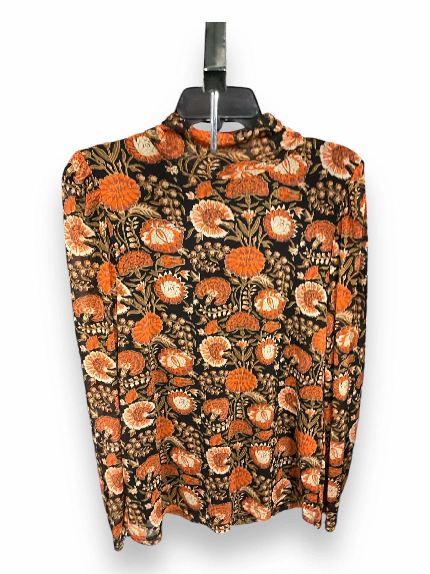 Top Long Sleeve By Jane And Delancey In Floral Print, Size: L CrossGrain Fabric Friction Reducing Finish