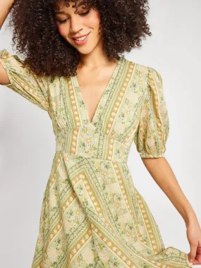 Florencia Dress in Cotswold Stripe Smooth Lines Timeless and Comfortable