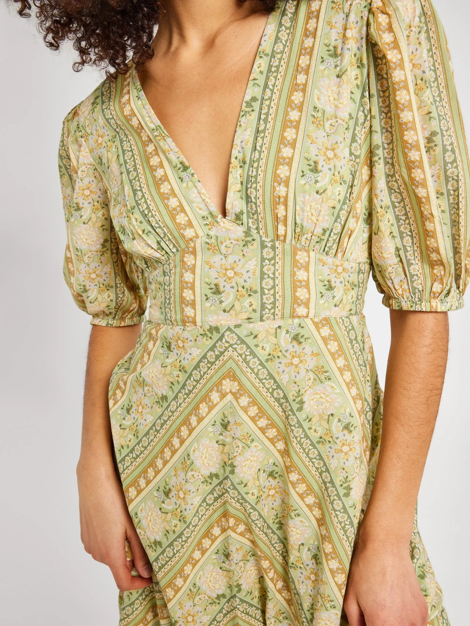 Florencia Dress in Cotswold Stripe Fall Go Happy Soul