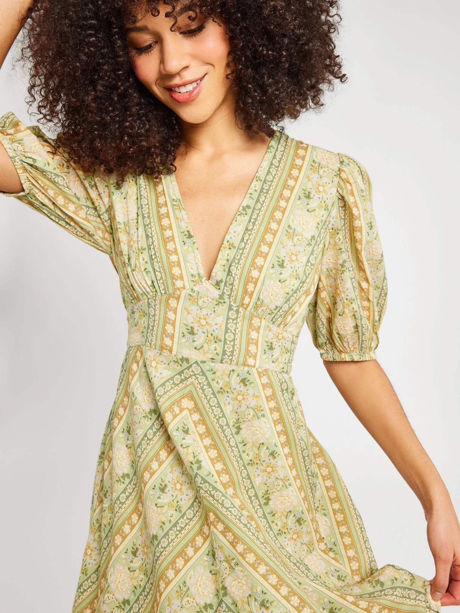 Florencia Dress in Cotswold Stripe Smooth Lines Timeless and Comfortable