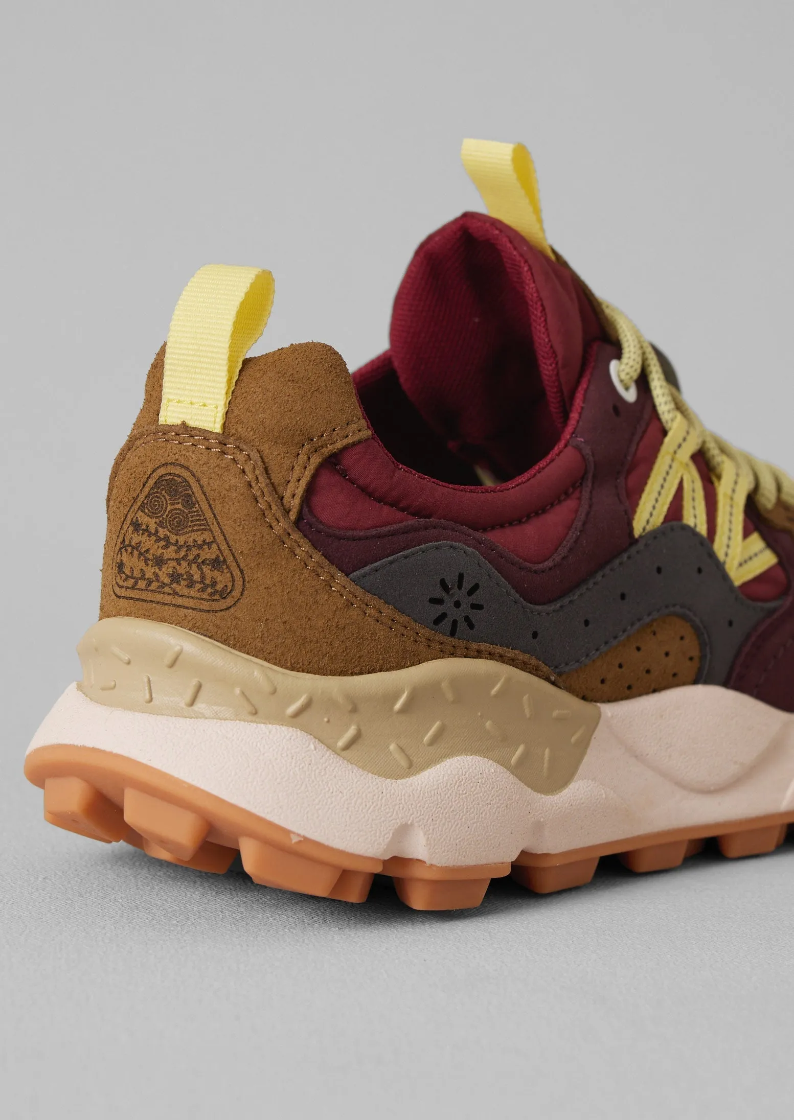 Flower Mountain Yamano Kaiso Panelled Sneakers | Brick/Iris Comfort Rating
