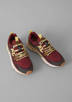 Energy Returning Heel Trend Wear Flower Mountain Yamano Kaiso Panelled Sneakers | Brick/Iris