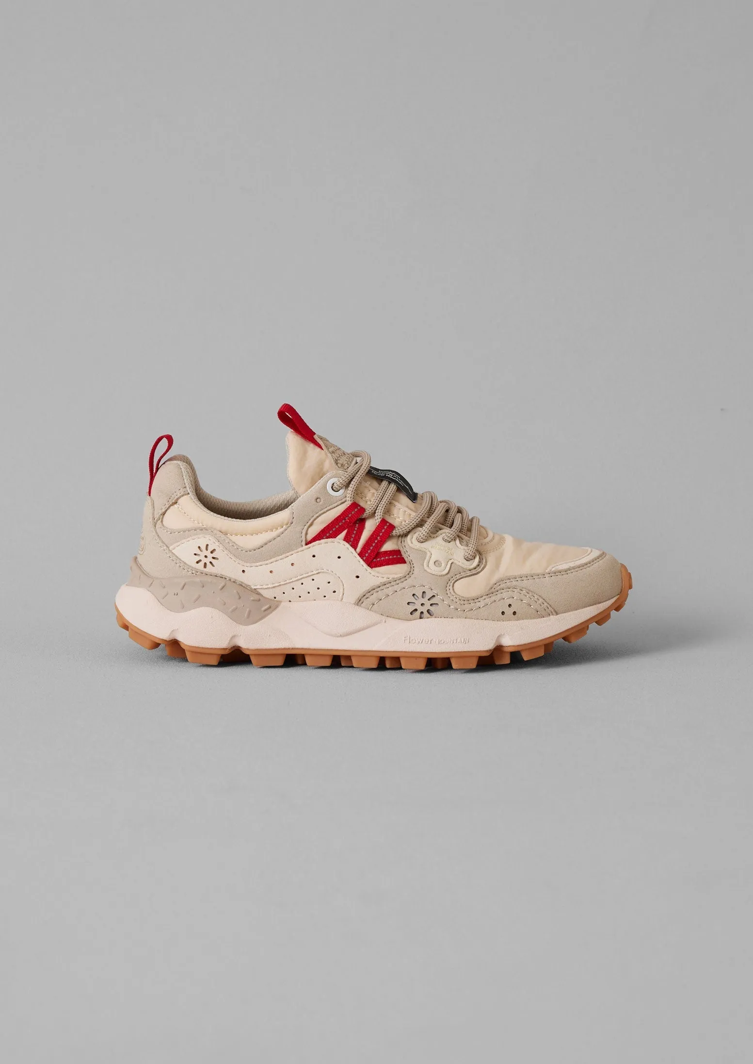 Flower Mountain Yamano Kaiso Sneakers | Cherry/Chalk Cushioned Midsole Technology