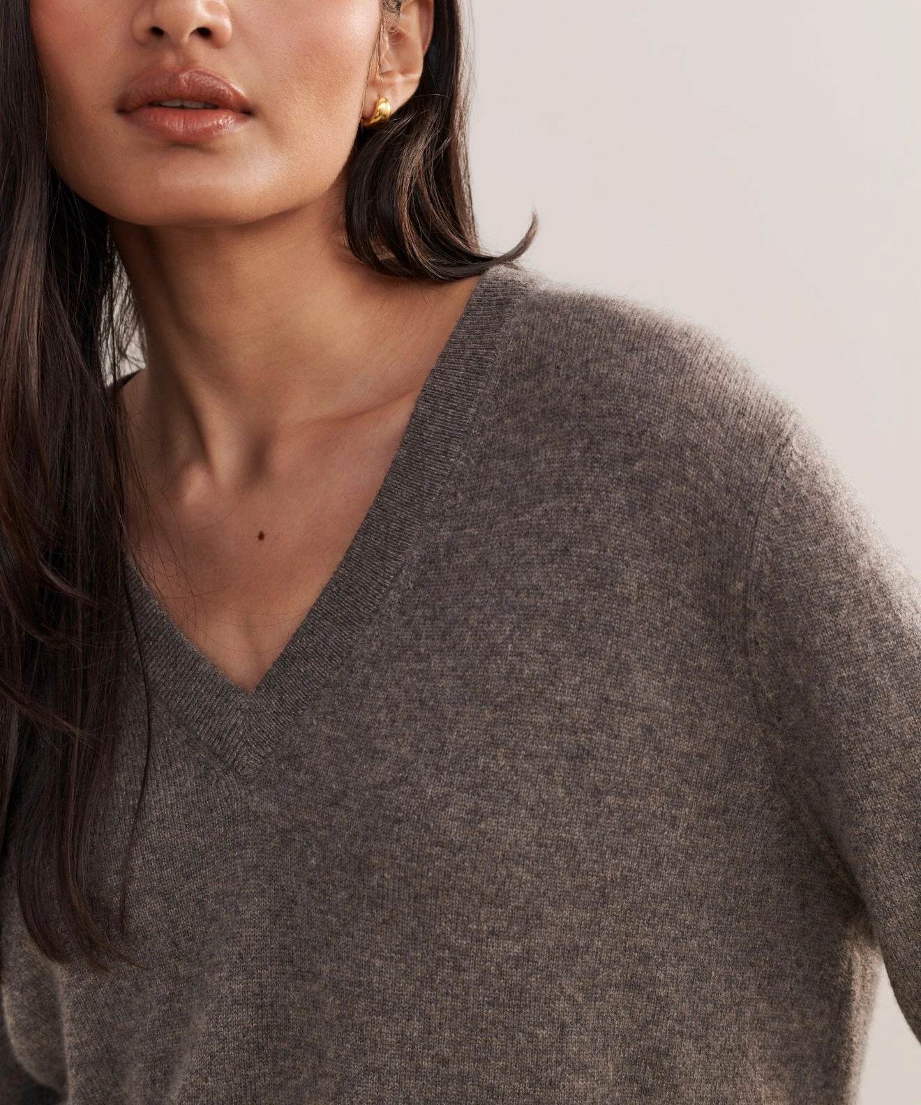 Flynn Cashmere Sweater Chilly Day Outfit Cozy Touch