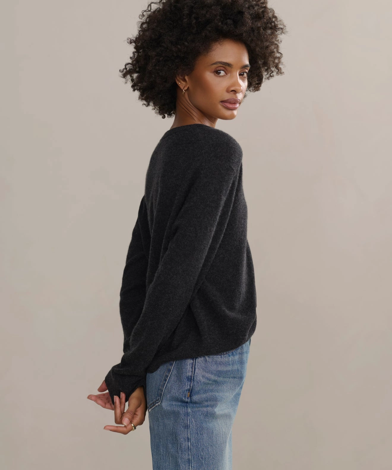 Flynn Cashmere Sweater Durable Fabric All Day Comfort Fit