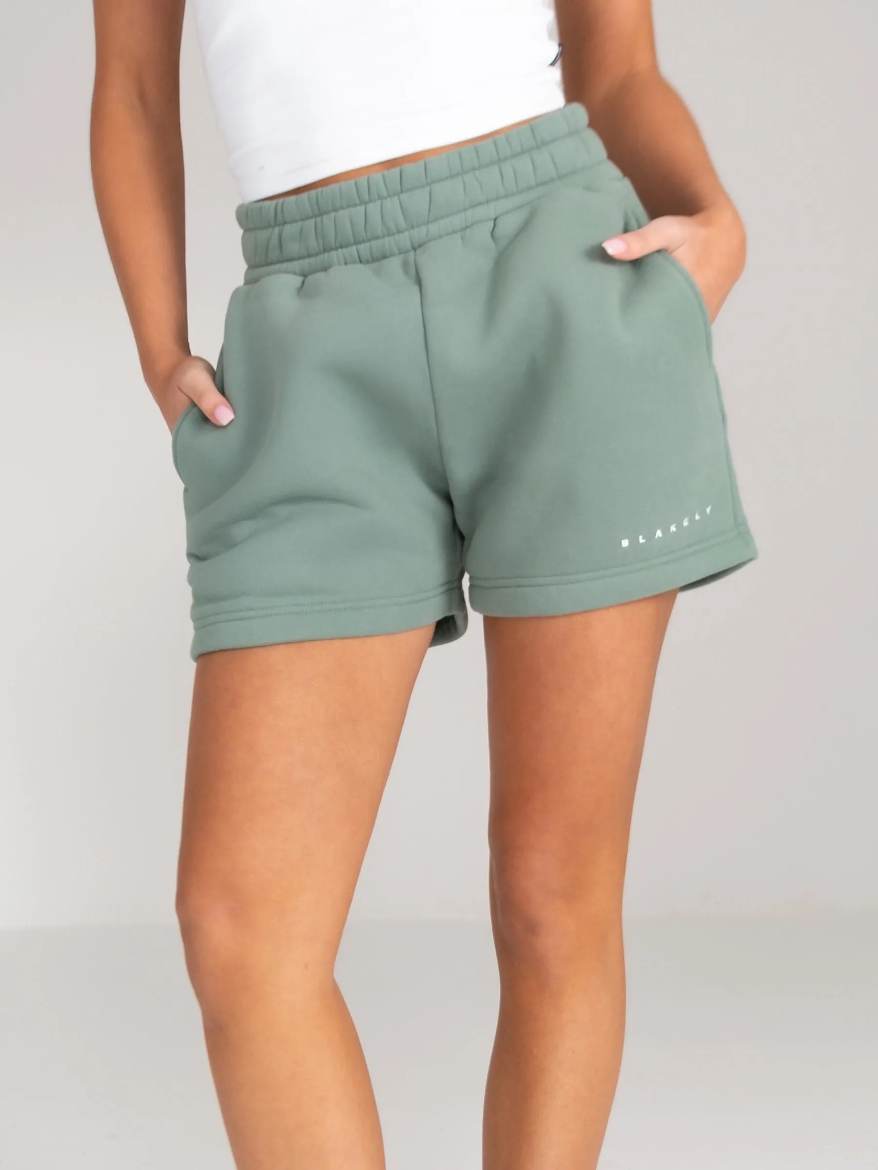 Isabel Jogger Shorts - Sage Green Versatile Piece