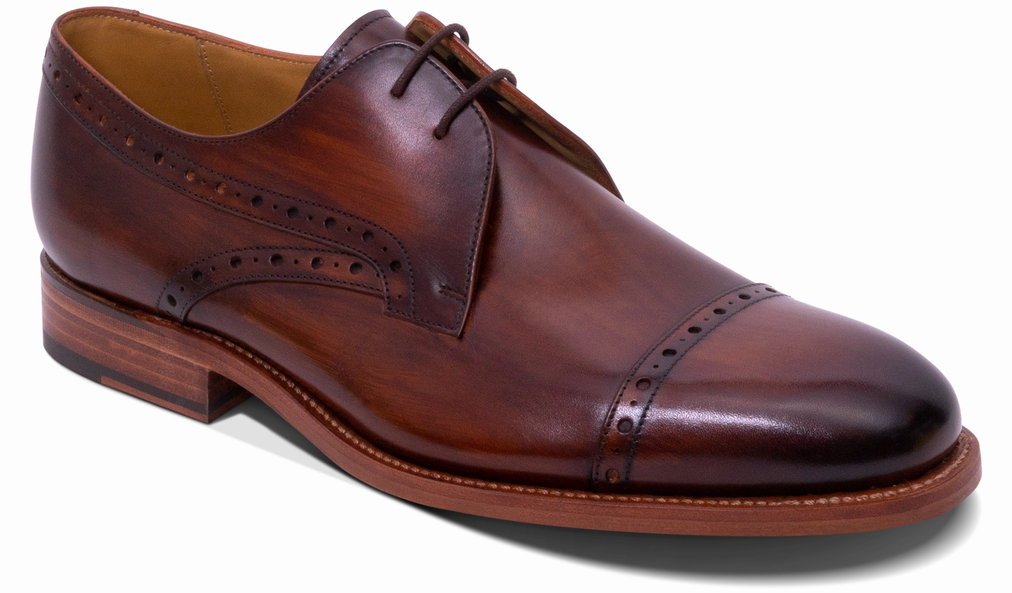 Wye - Hand Brushed Brown Premium Work Comfort Modern Dress