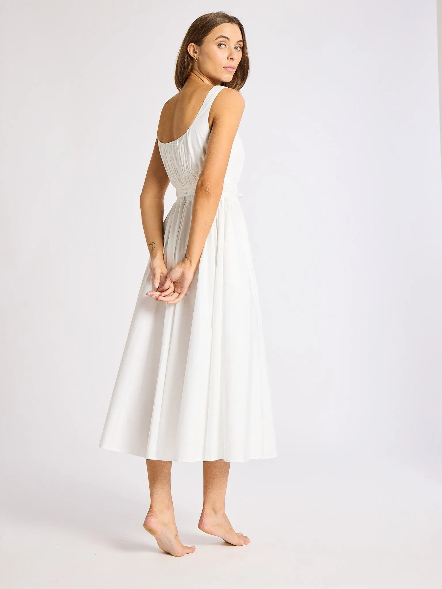 Breezy Style Timeless Style Wear Frannie Dress in White