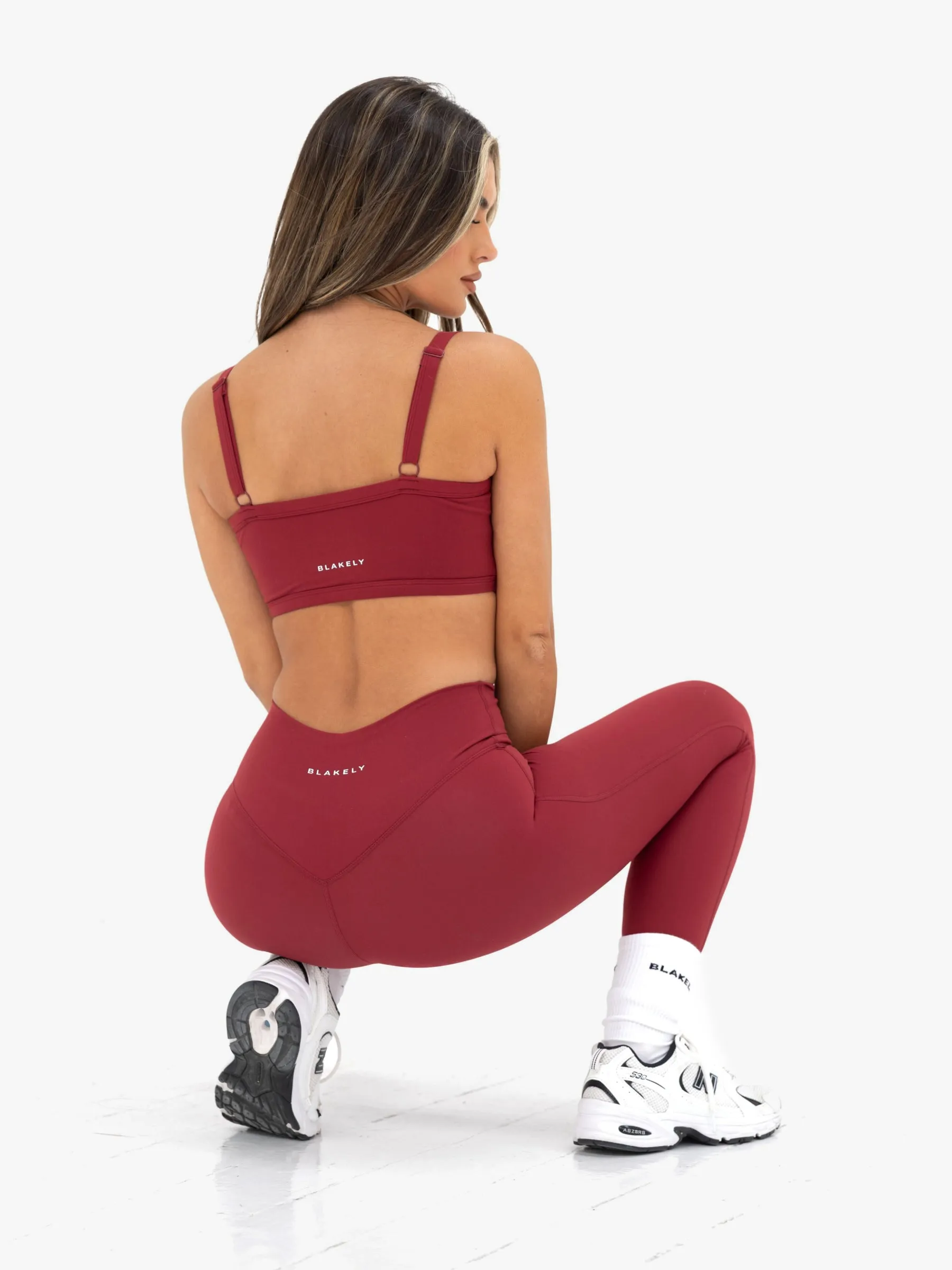 Ultimate Active Leggings - Classic Red Breathable wear
