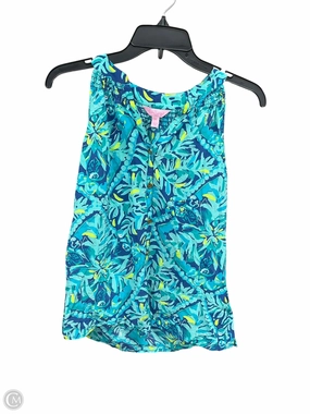 Active Blouse MicrofiberTech Top Sleeveless By Lilly Pulitzer In Floral Print, Size: Xs