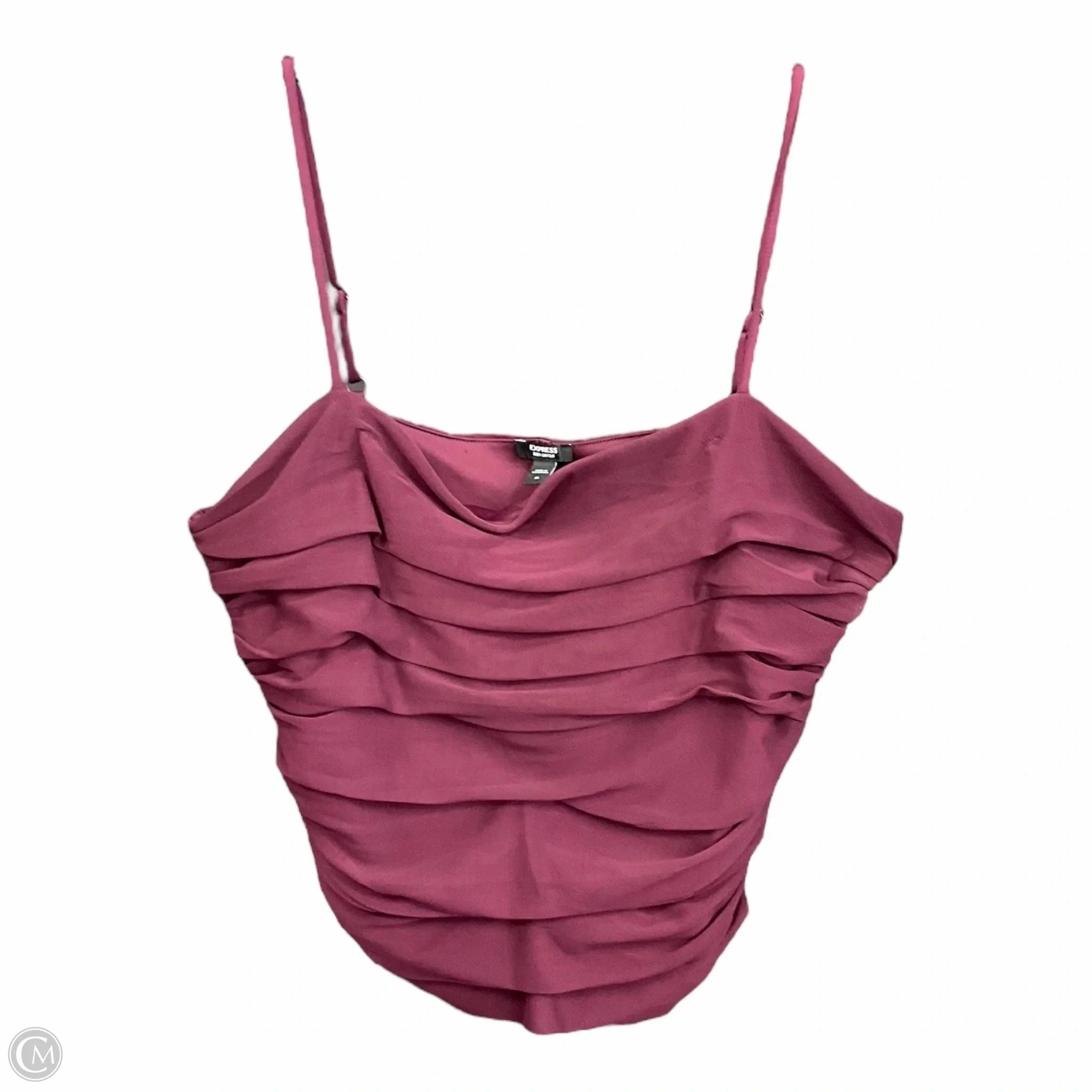 Top Sleeveless By Express In Maroon, Size: Xl Hidden Pocket