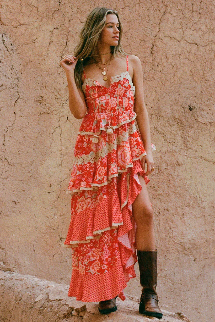 Full Bloom Ruffle Soir??e Dress Trend Movement