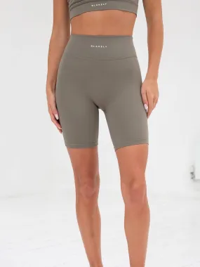 Ultimate Active Shorts - Safari Green Breathable Waist plus-size choice