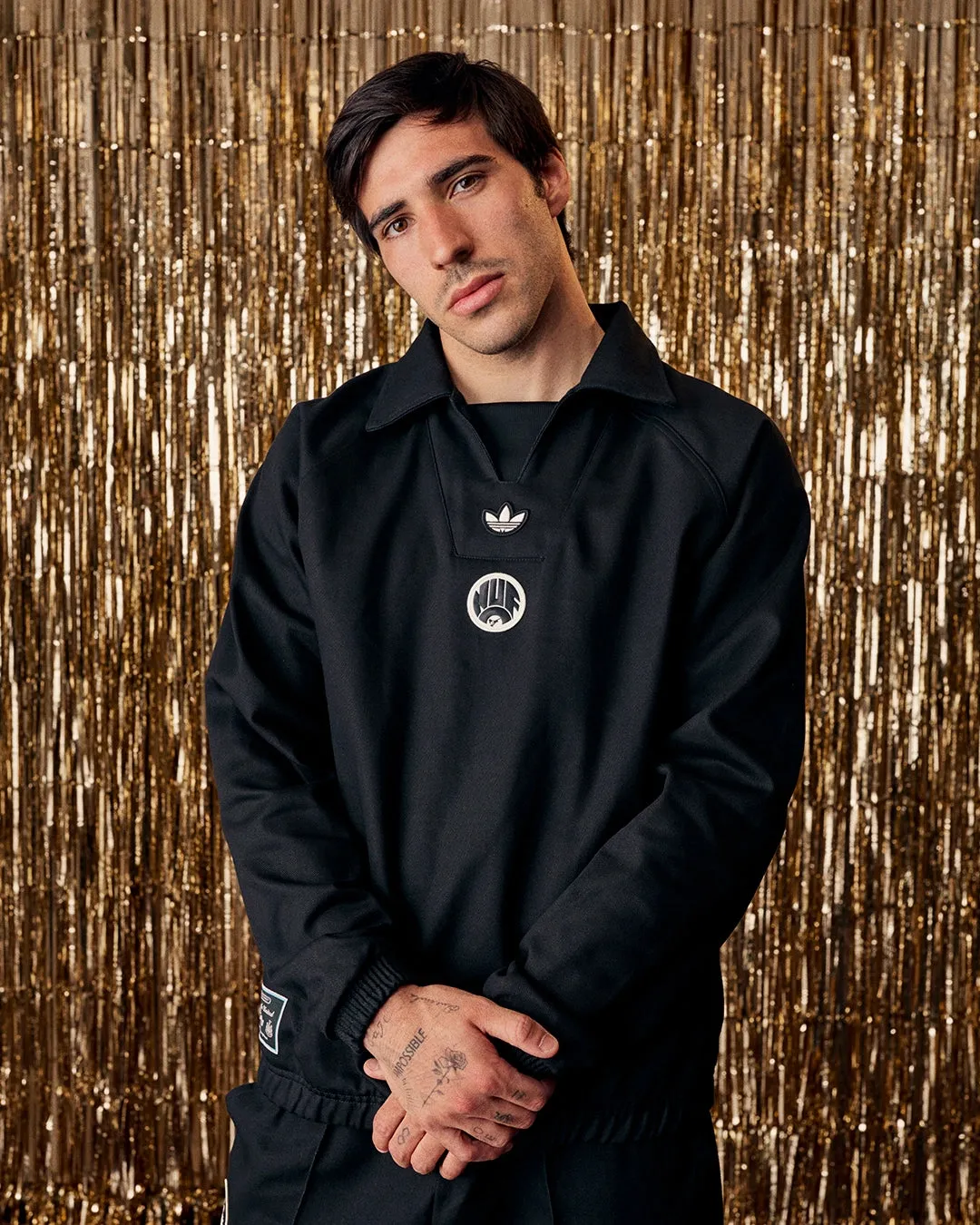 Comfortable Layer Cozy Knit Look Newcastle United adidas 25/26 Terrace Icons Drill Top