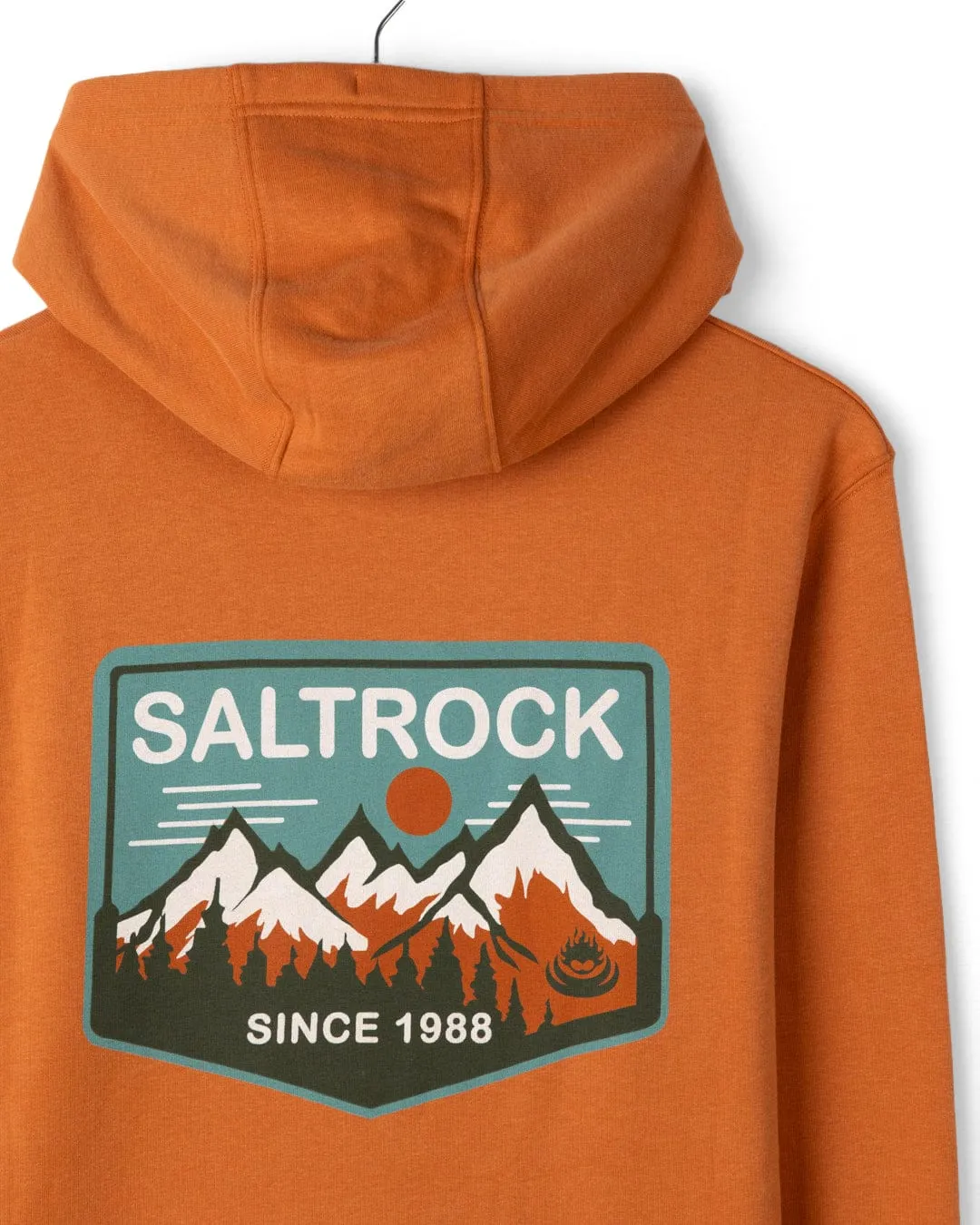 Uplands - Mens Pop Hoodie - Orange Plush Inner Lining