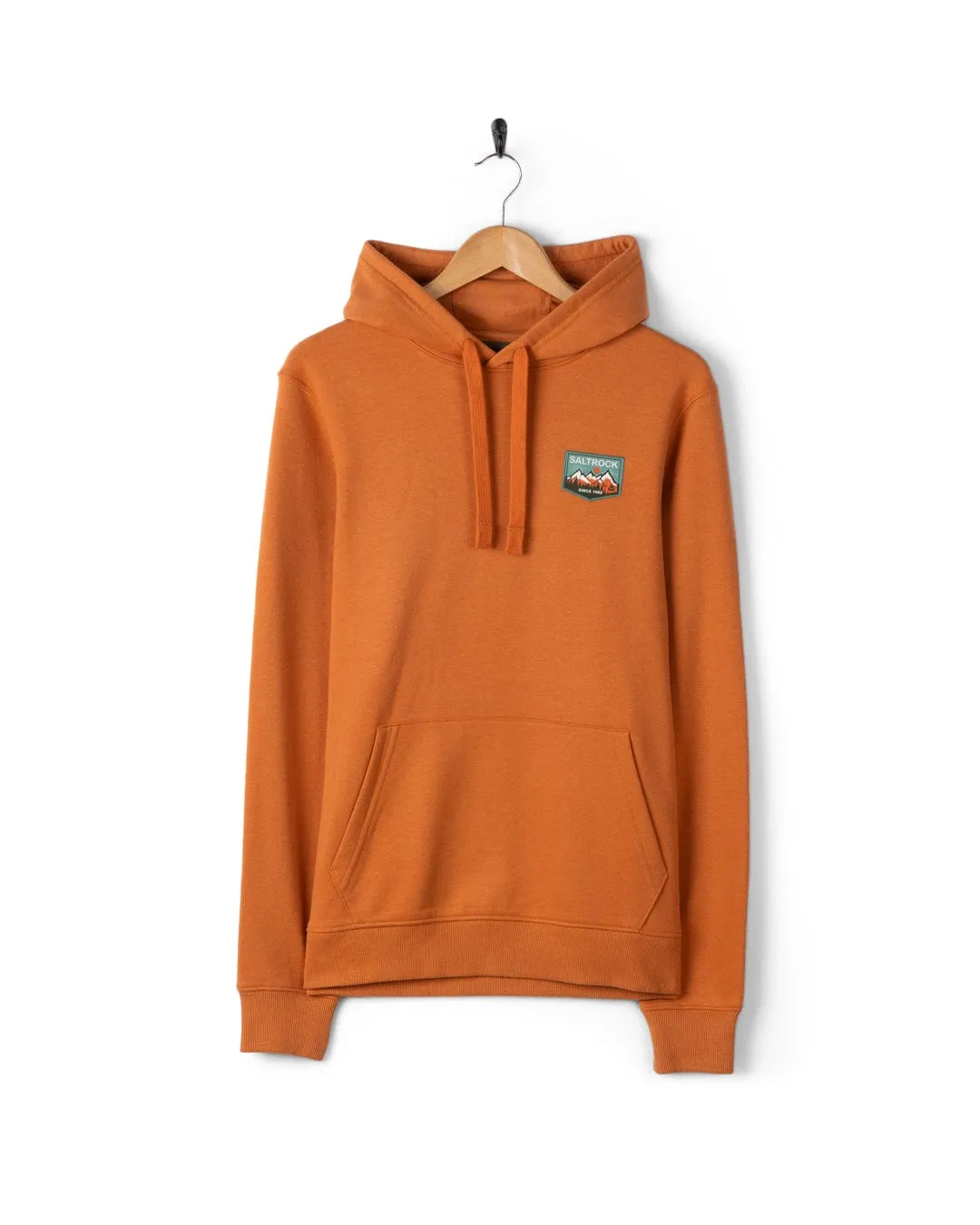 Uplands - Mens Pop Hoodie - Orange Breathable Layer Fit Soft and Stretchy