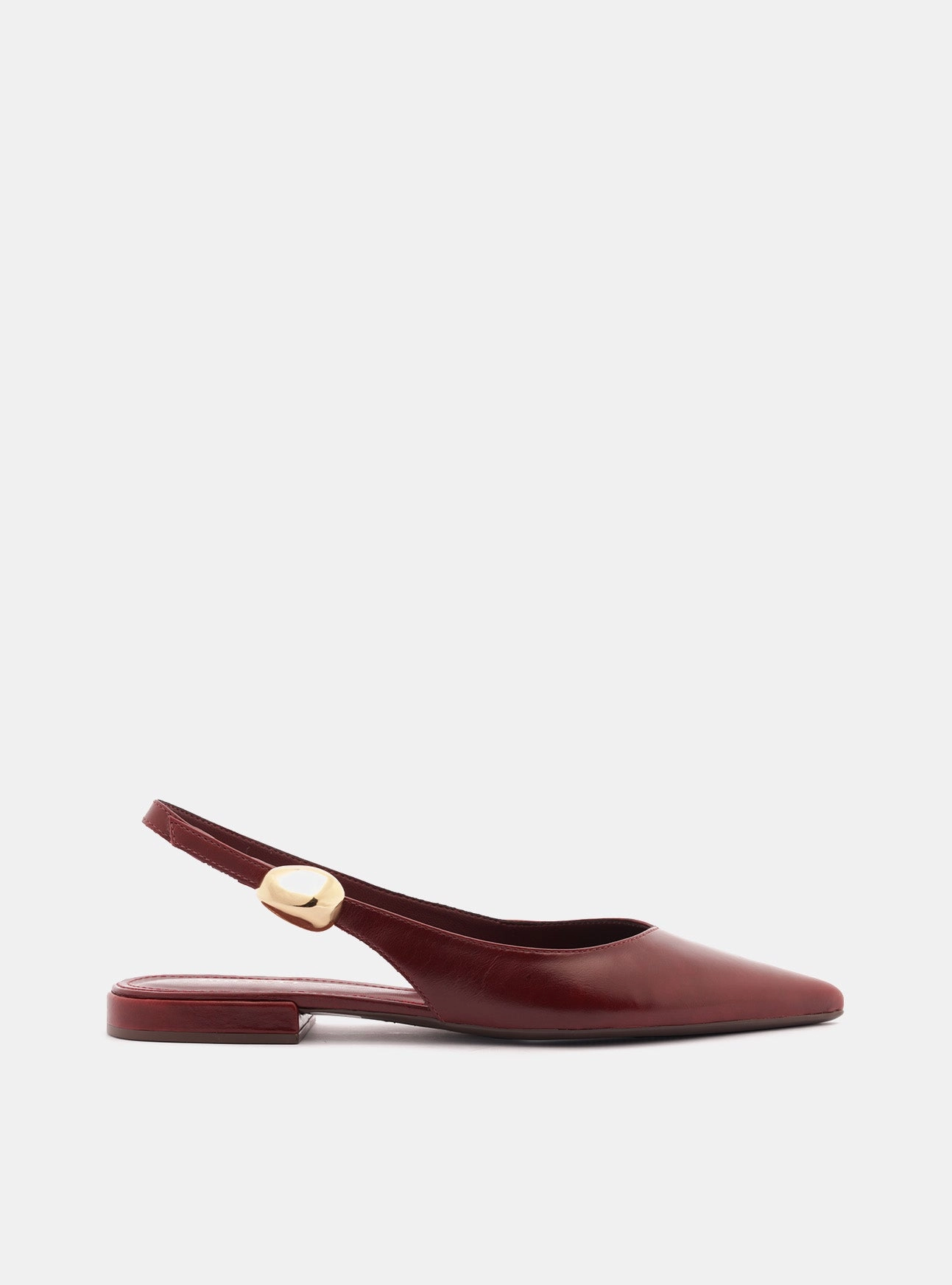 Farrah Ballet Leather Flat Pose Shot