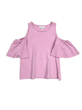 Slim Fit Comfort Top Short Sleeve Designer By Milly In Pink, Size: S