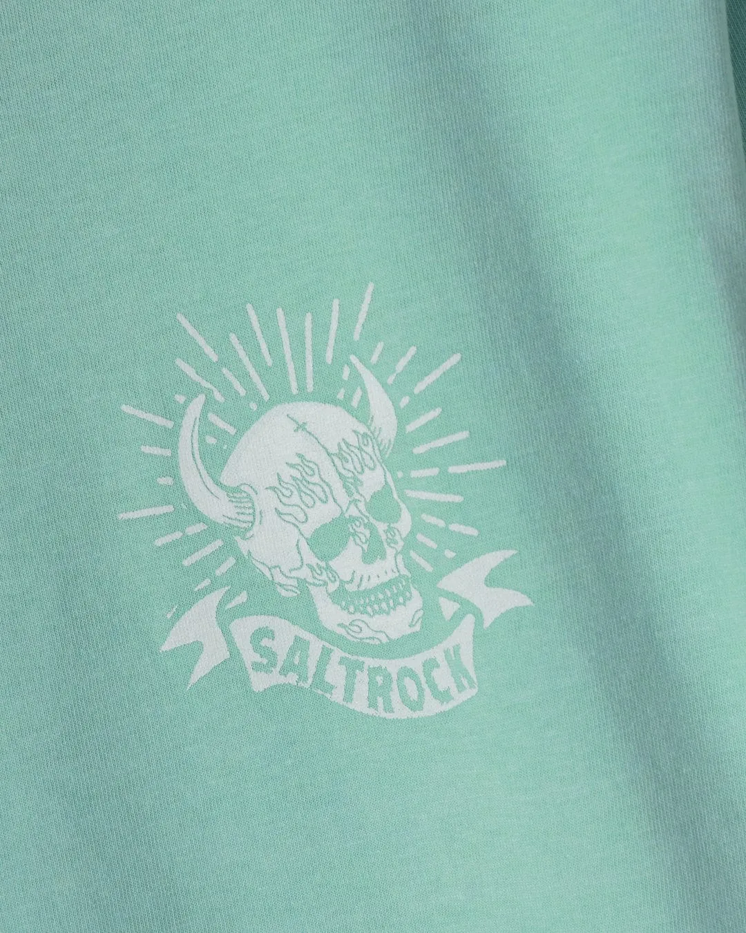 Fire Water Colour - Mens T-Shirt - Turquoise Soft Layering Breathable touch