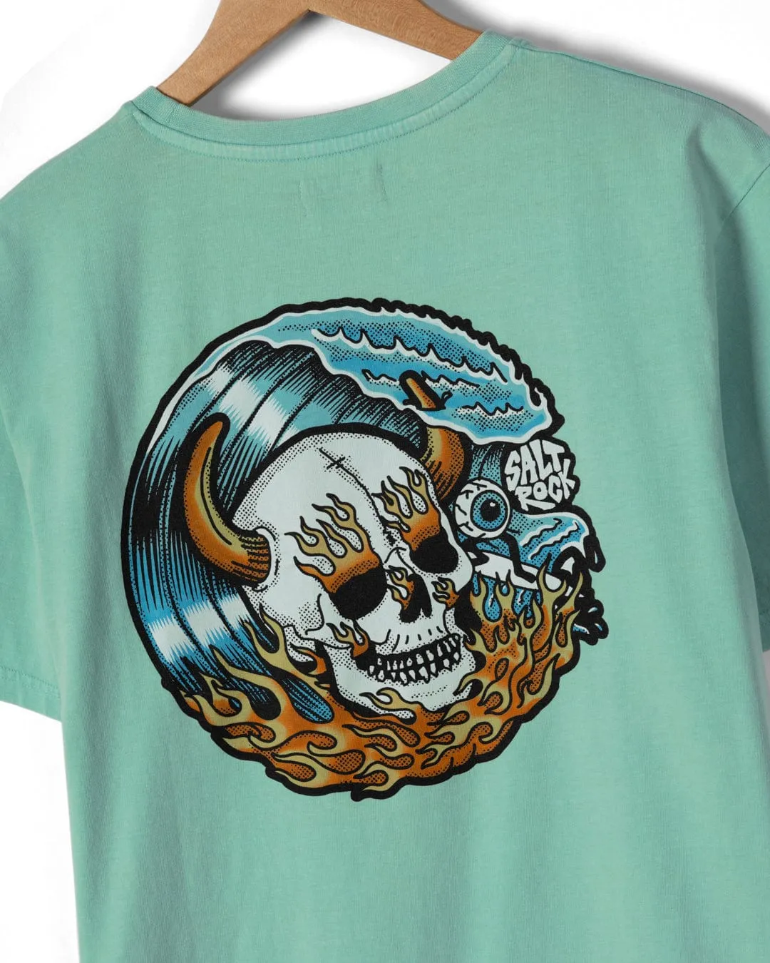 Thermal Regulating Layer Ultra Soft Finish Fire Water Colour - Mens T-Shirt - Turquoise