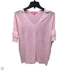 Top Short Sleeve Designer By Lilly Pulitzer In Pink, Size: Xs Stretch Material