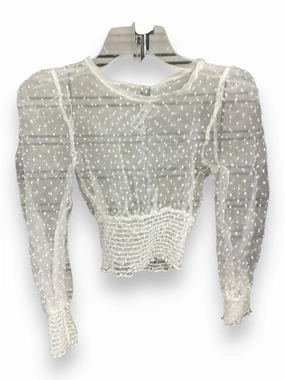 Top Long Sleeve By Windsor In White, Size: S FlexibleKnit