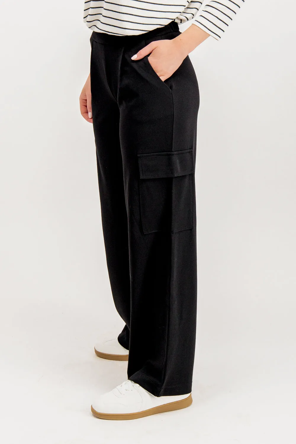 Stay Dry Comfy Wardrobe Geggo Black Pocket Cargo Trousers