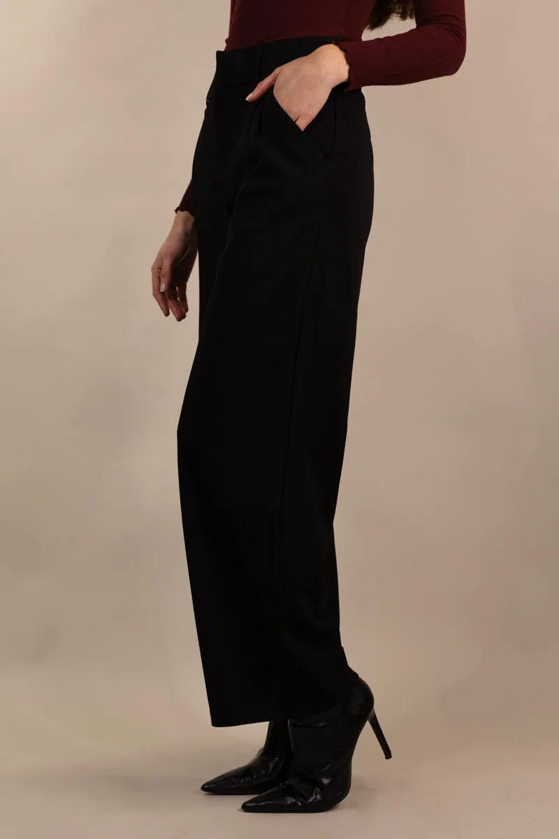 Smart Design Geggo Straight Leg Black Trousers