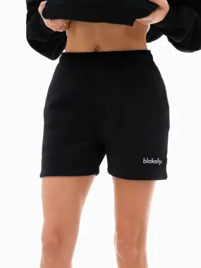 Sami Jogger Shorts - Black Quick Adjust Fit Chic Look