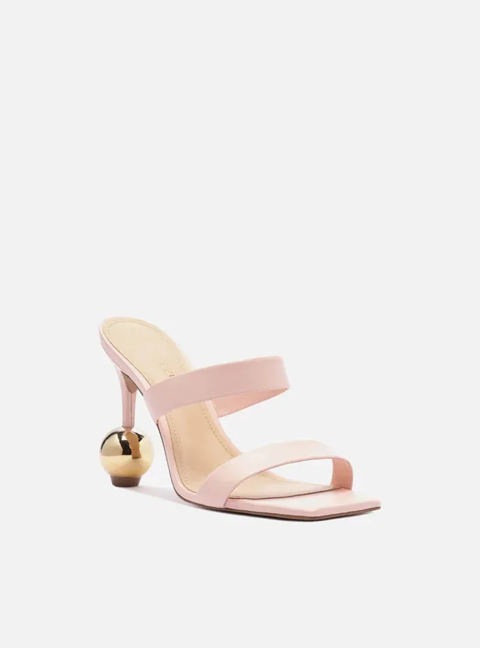Gianna Leather Stiletto Sandal Flex Groove Engineering Comfy lining
