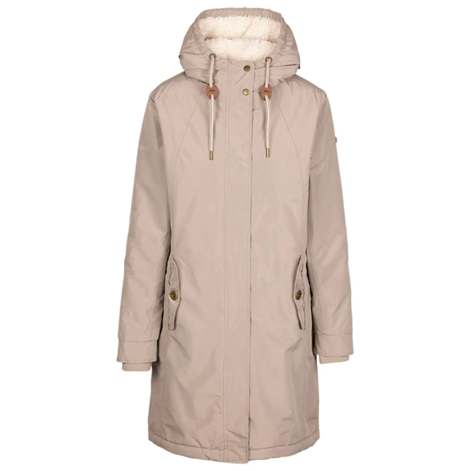RibbedKnitCollar Trespass Womens Reminder TP50 Waterpoof Parka Jacket