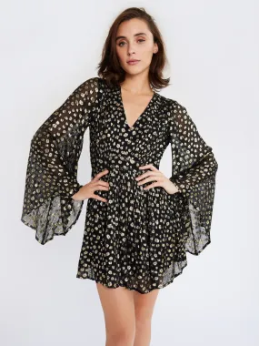 Goldie Dress in Gold Dust Unisex Option Lightweight and Breezy