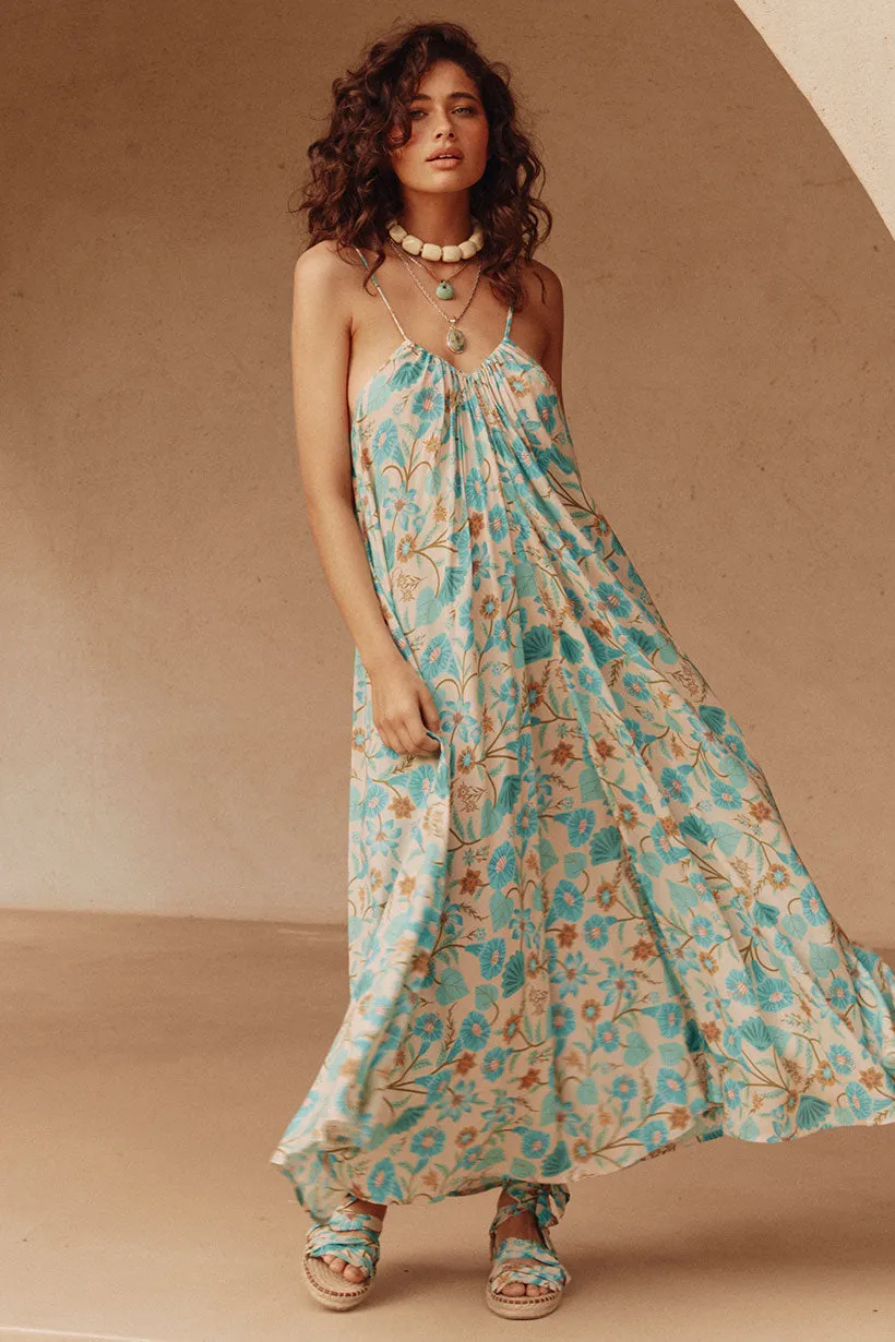 Interchangeable-Detail Formal Outfit Goldie Strappy Maxi Dress