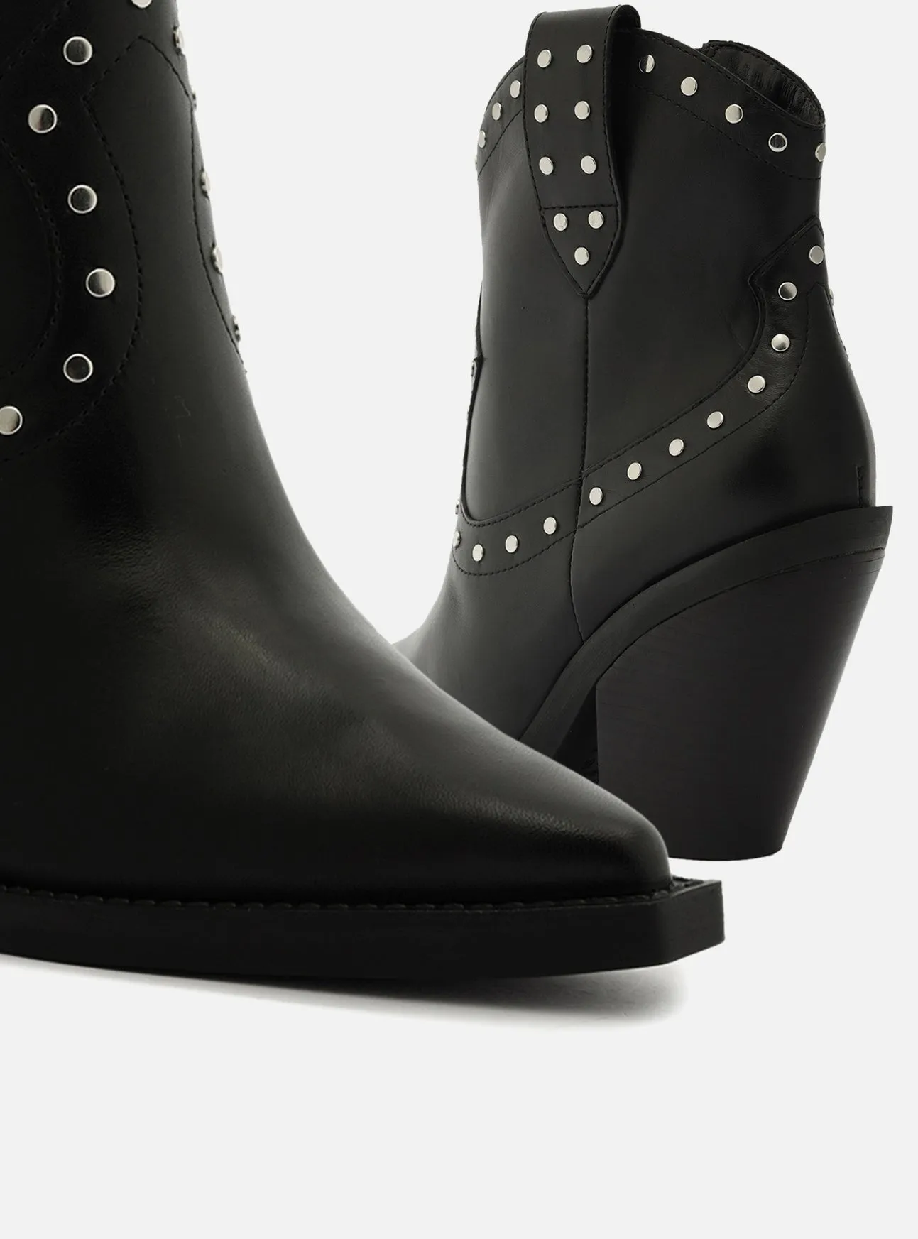 Norah Leather Block Boot Gloss Shine Waterproof Adventure Seeker