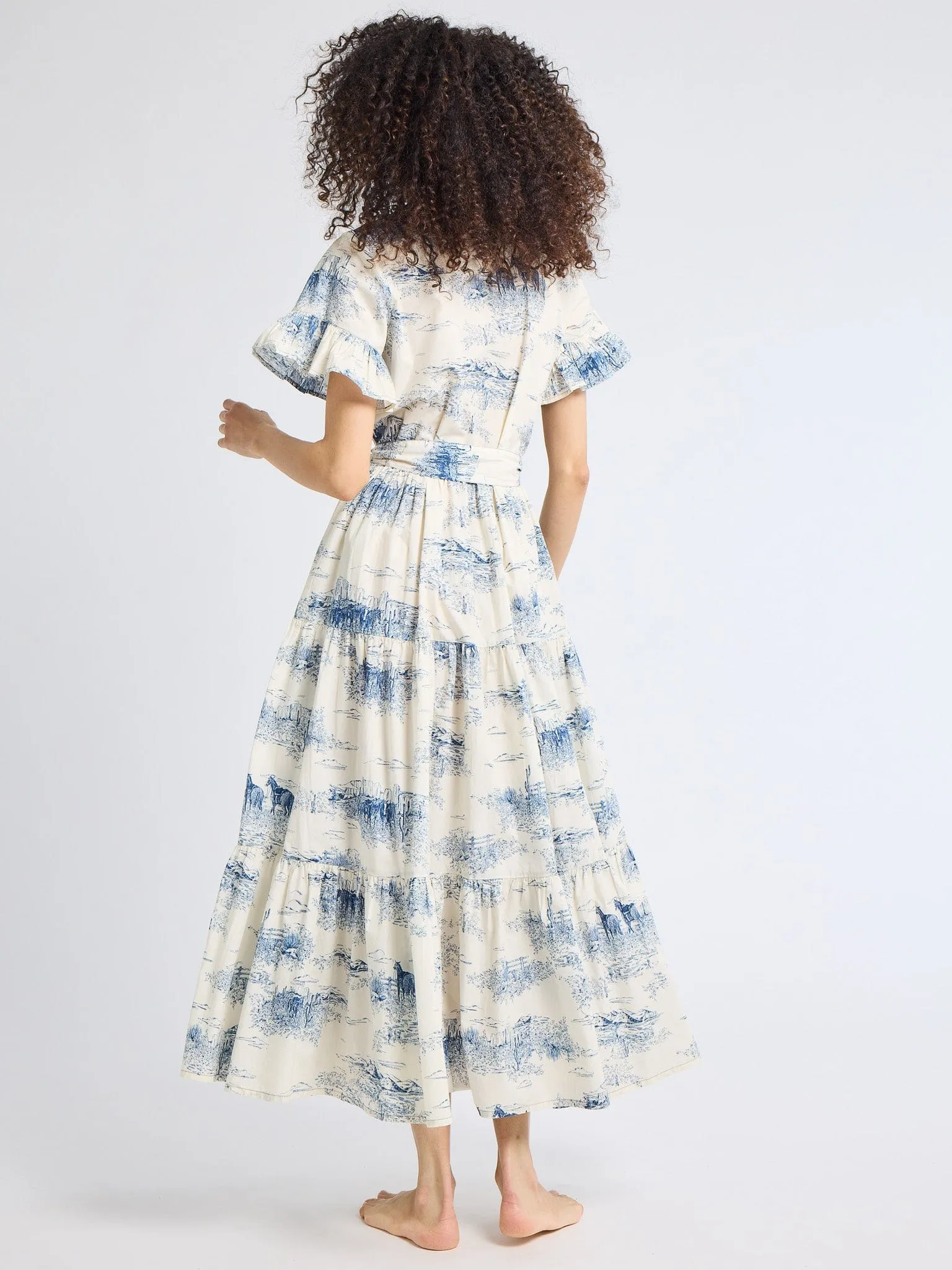 Fresh Motion Soft cotton dress Victoria Dress in Western Toile