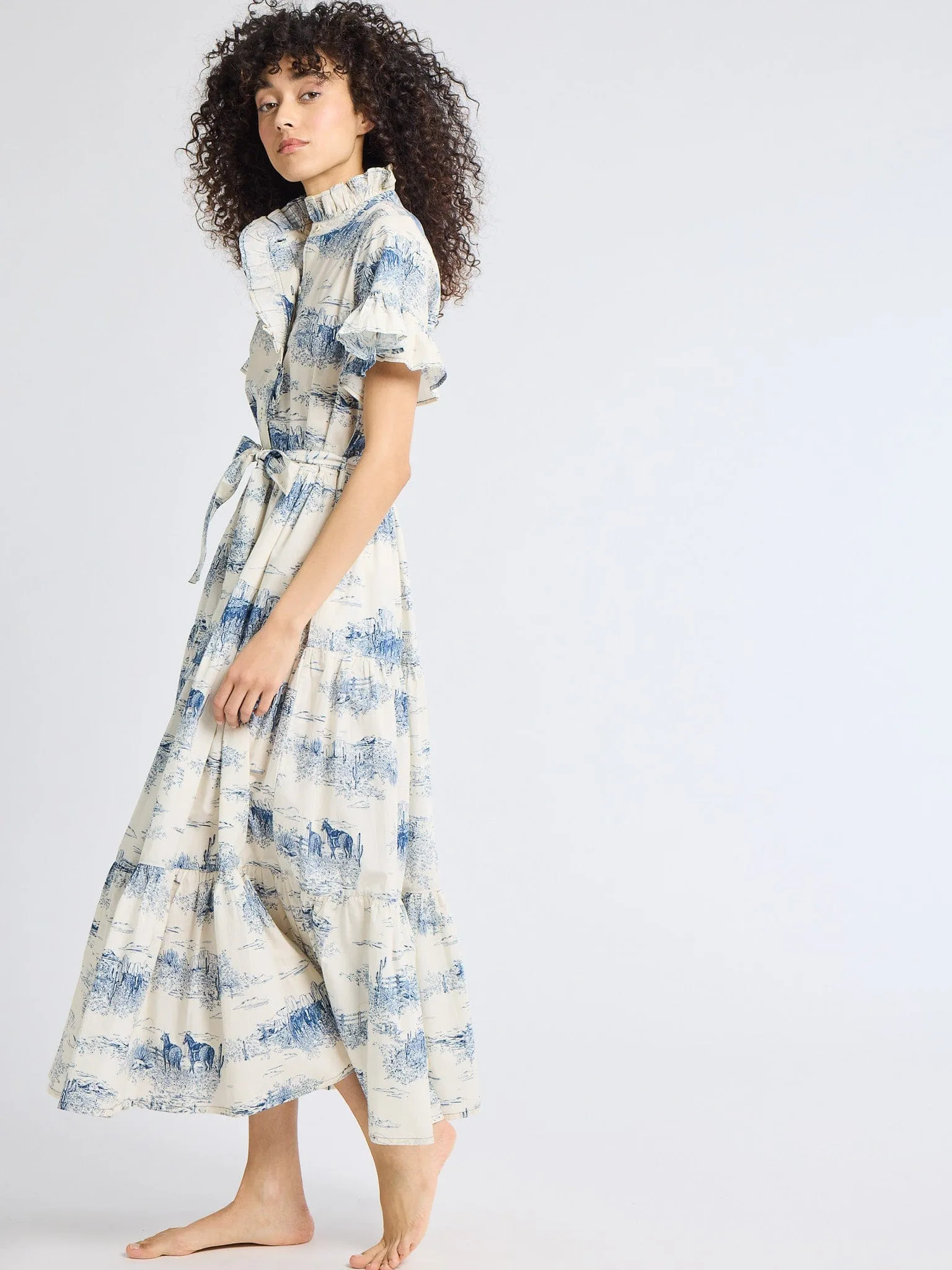 Victoria Dress in Western Toile Free Step All-Occasion Wear