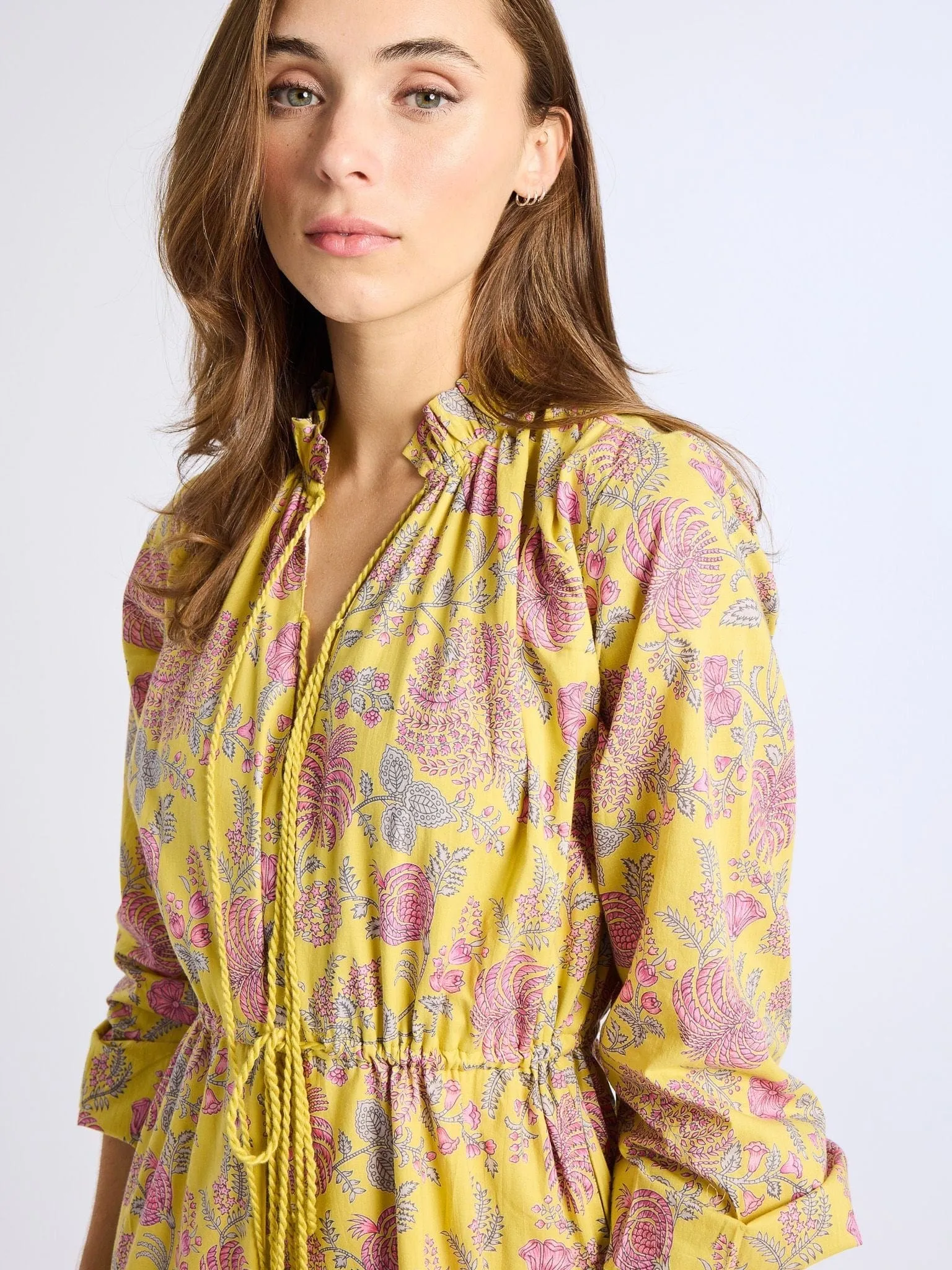 Astrid Dress in Citron Floral Fashion Daily